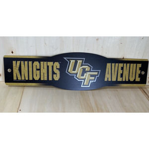 UCF University of‎ Central Florida Knights 4.5" x 17" Plastic Street Sign NCAA